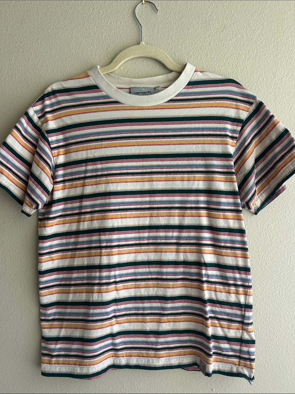 Carhartt WIP Riggs Men’s Multicolor Striped Crewneck T-Shirt